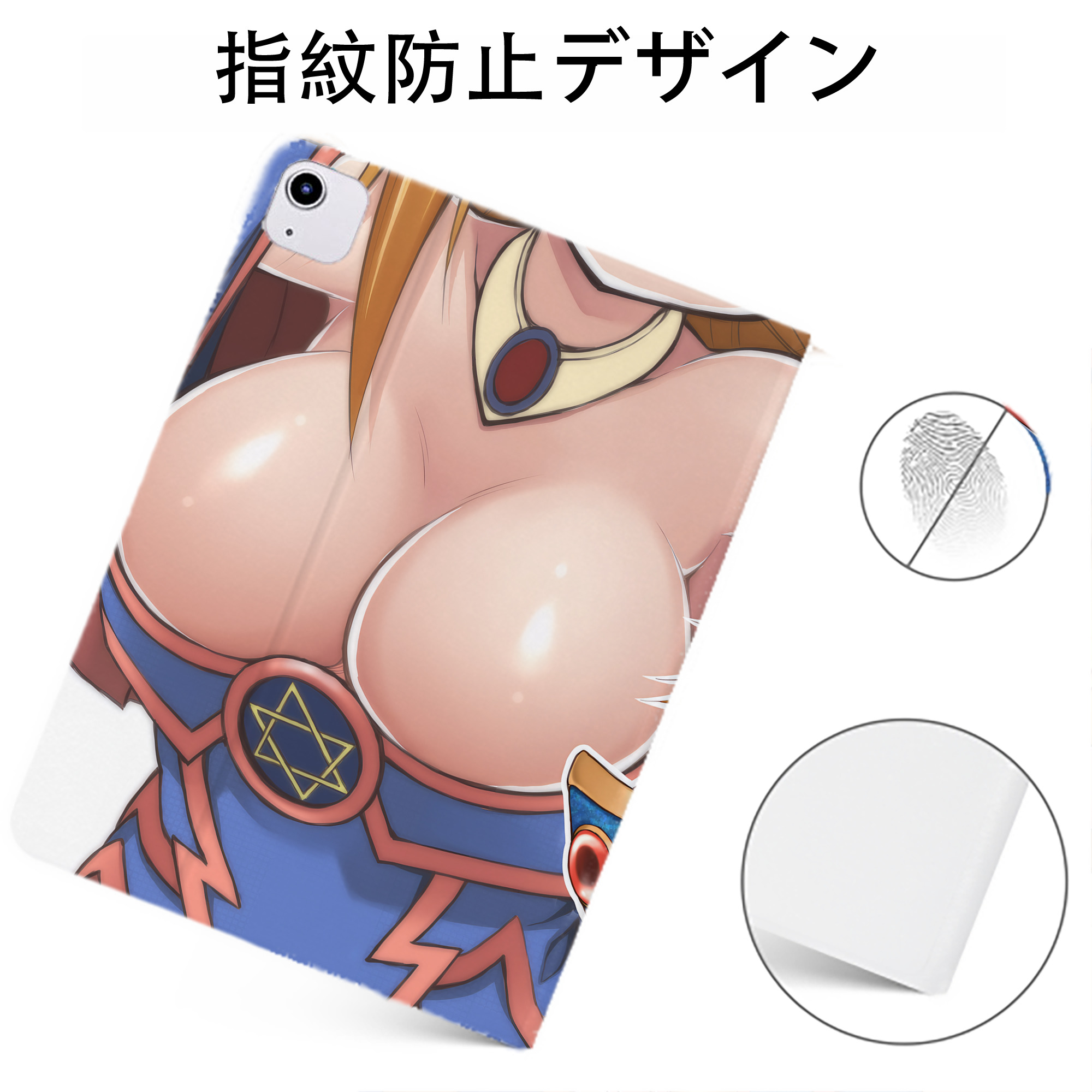 （画像用） 遊☆戯☆王 Yu-Gi-Oh! IPadケース ペンホルダー付き ブックスタイルデザイン